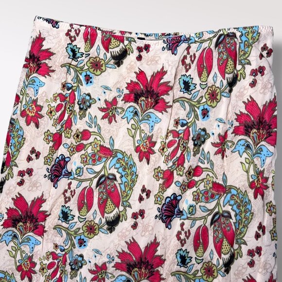Cecilia Classics Floral Boho Midi Skirt Georgette Vintage Y2K Size Small - Picture 8 of 9